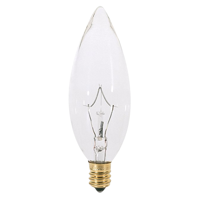 BULB - 40W CLEAR TORP CANDELABRA