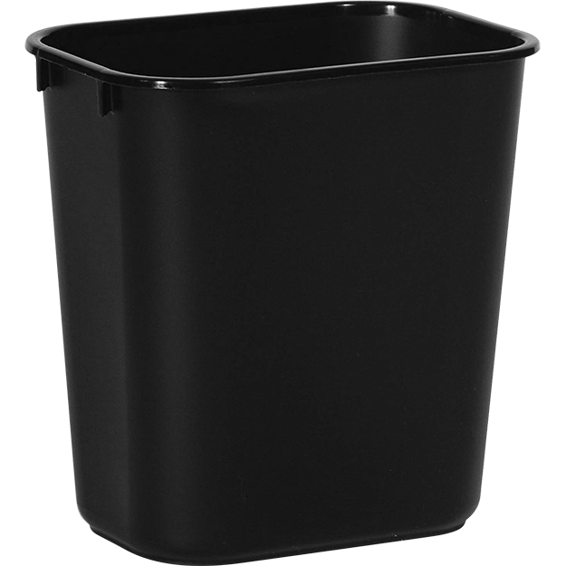 WASTEBASKET - 28-1/8 QT BLACK