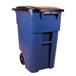 GARB CAN - 50 GAL. BLUE ROLLOUT
