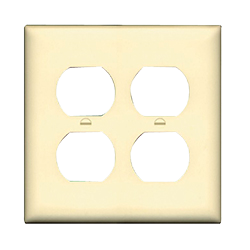PLATE - OUTLET IVORY DOUBLE
