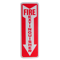 SIGN - FIRE EXTING 12 X 4 METAL