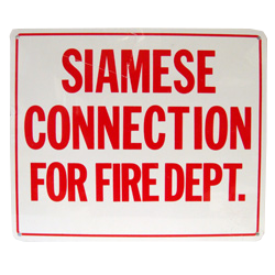 SIGN - FIRE DEPARTMENT CONNECT