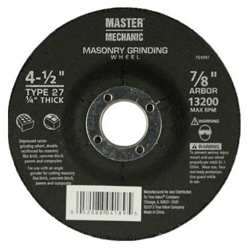 GRIND WHEEL - MASON 4-1/2 X 1/4