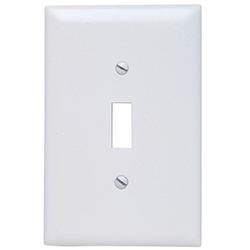 PLATE - SWITCH WHITE METAL JUMBO