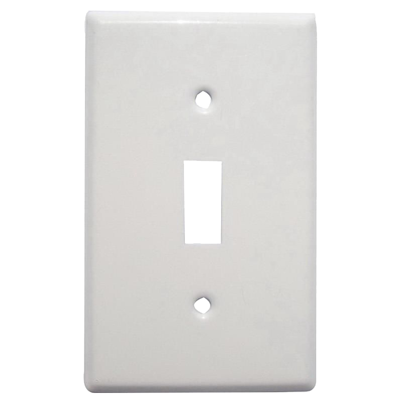 PLATE - SWITCH WHITE METAL