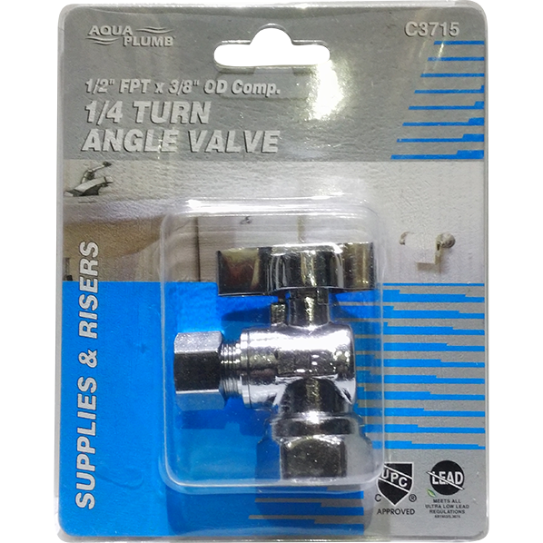 VALVE - CHROME 1/2 X 3/8 STRAIGHT CXC