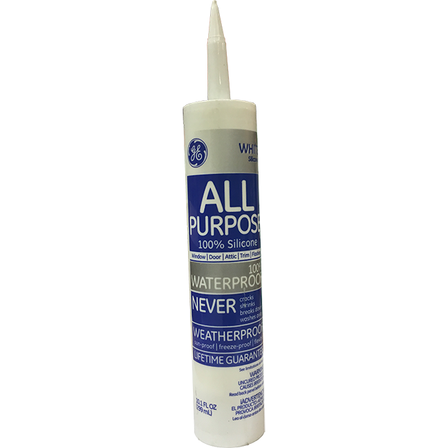 CAULK - GE WHITE SILICONE