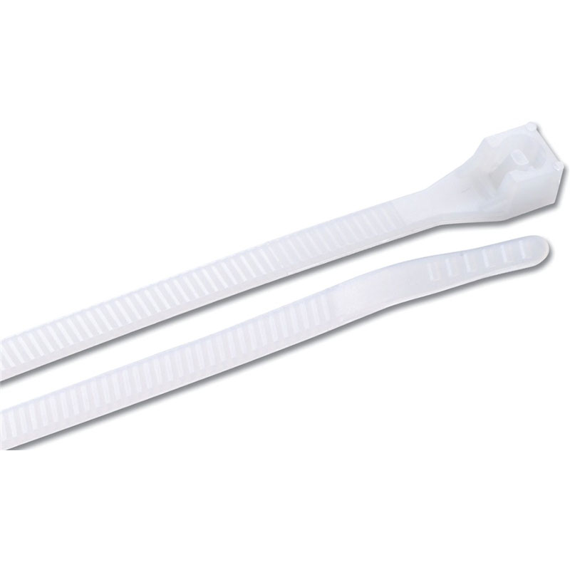 CABLE TIES - 11" WHITE PK/100