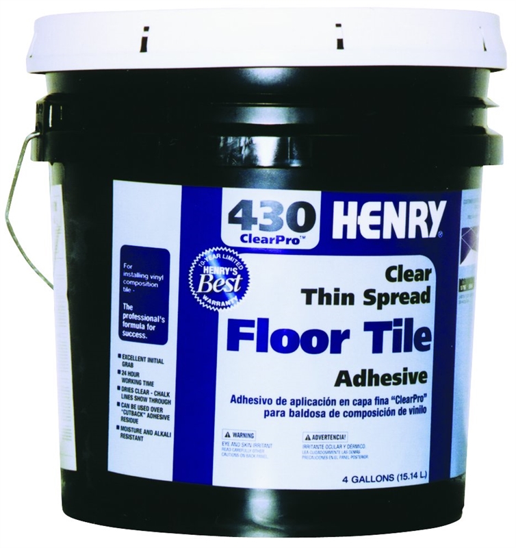 ADHESIVE - HENRY VCT 4 GAL CLEAR