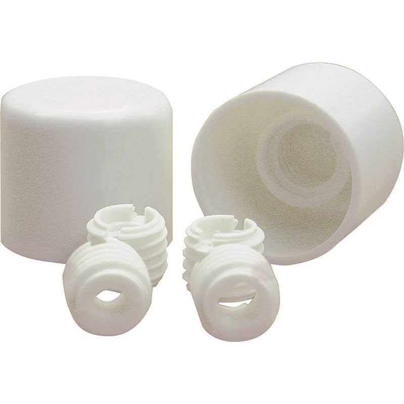 TOILET BOLT CAPS - WHITE H/DUTY