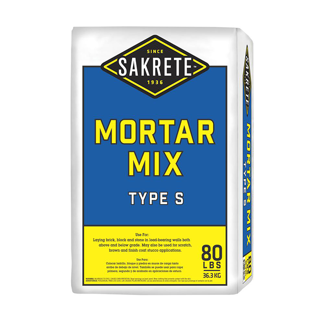 MORTAR MIX - 80 LB. TYPE S