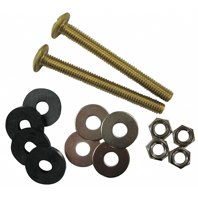 TANK/BOWL BOLTS - SOLID BRASS PR