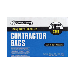 BAGS - CONTRACT BLACK PK/20 HD