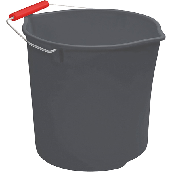 PAIL - 11 QT. ROUND GRAY