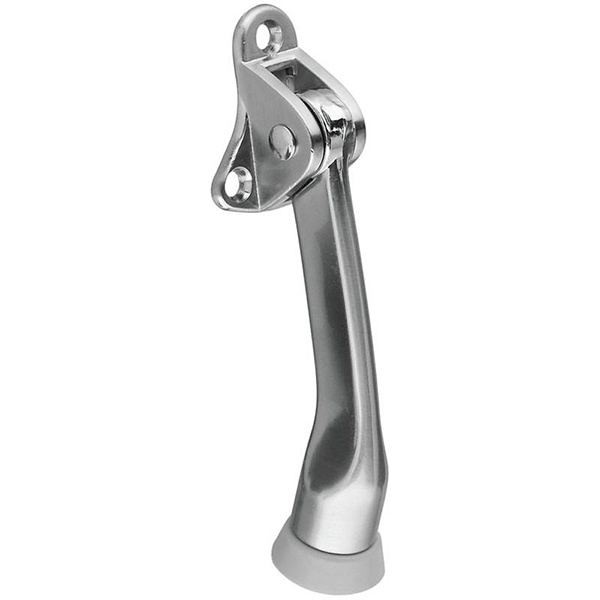 DOOR STOP - FLIP DOWN 4" SATIN NICKEL