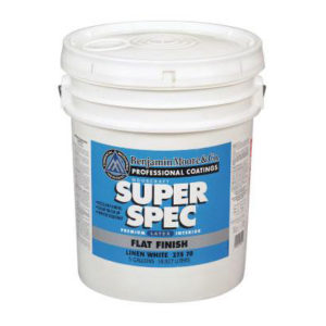 PAINT - BENJAMIN MOORE SUPER SPEC  INTERIOR LATEX FLAT PASTEL BASE (5 GAL. 275-B1)