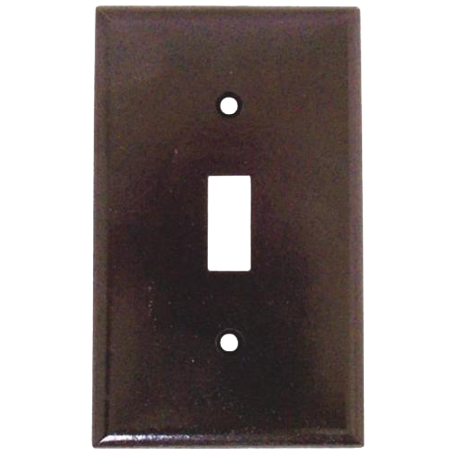 PLATE - SWITCH BROWN PLASTIC